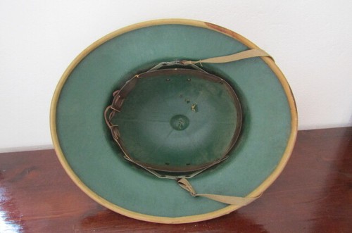 Antiguo casco militar salacot marina Estados Unidos II segunda guerra mundial - Imagen 6 de 10