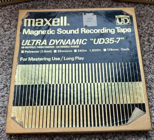 Maxell 7” Reel 1800’ Tapes UD 35-7 Gold Prerecorded Mostly Classic Rock One tape - Picture 2 of 14