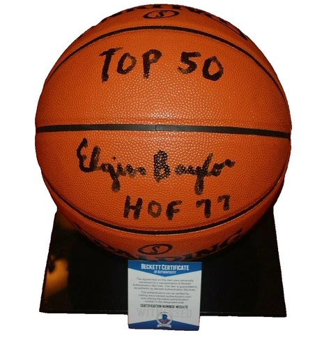 Elgin Baylor NBA Autographed Basketballs