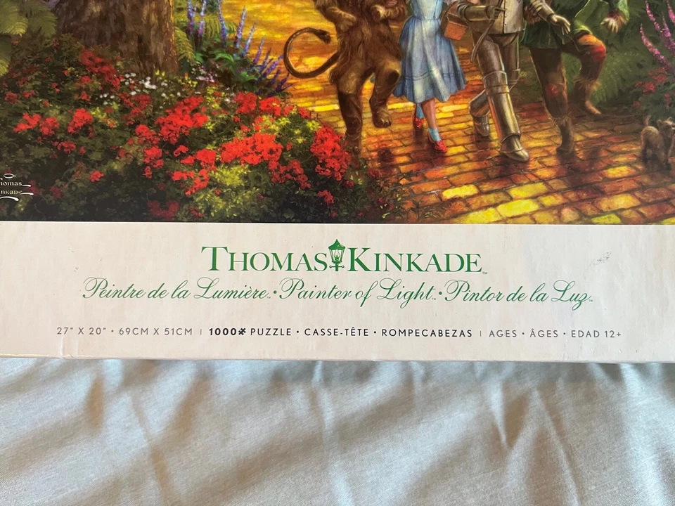 Rompecabezas de 1000 piezas Mago de Oz 75 aniversario Thomas Kinkade 26,6 X 19 Foto 4 de 4