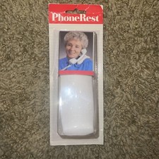 Vintage Landline Phone Shoulder Rest Black BRAND NEW NIP New in Package white