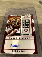2020 Panini Contenders Josh Nebo Game Ticket Auto Red Foil #32