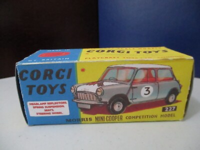 コーギー　CORGI　TOYS　２２７　ミニクーパー　コンペテイション Corgi Toys #227 Morris Mini Cooper competition; professional