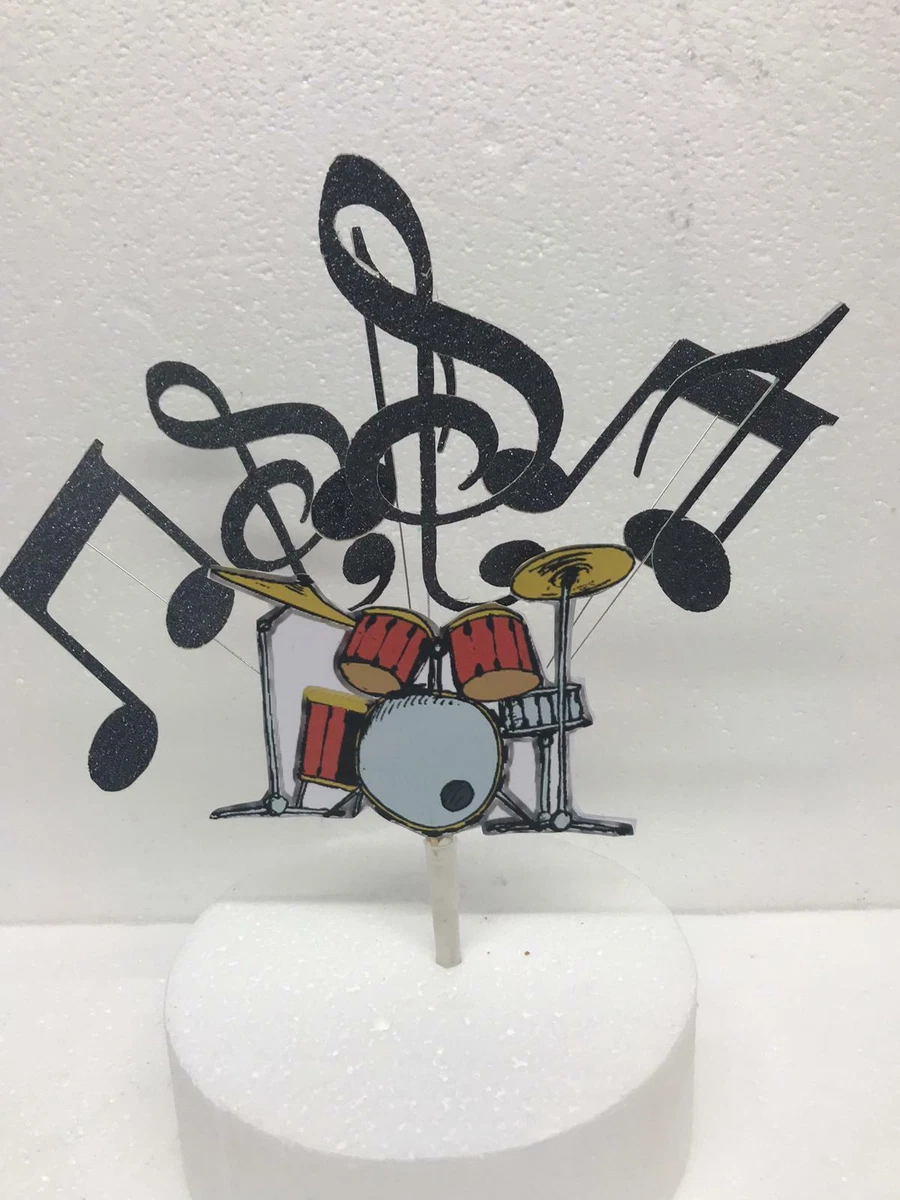 Drum set cake hot sale topper