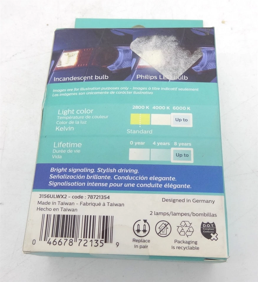 Philips автомобильное освещение 3156WLED Ultinon светодиод (белый), 2 упаковки - Изображение 2 из 2
