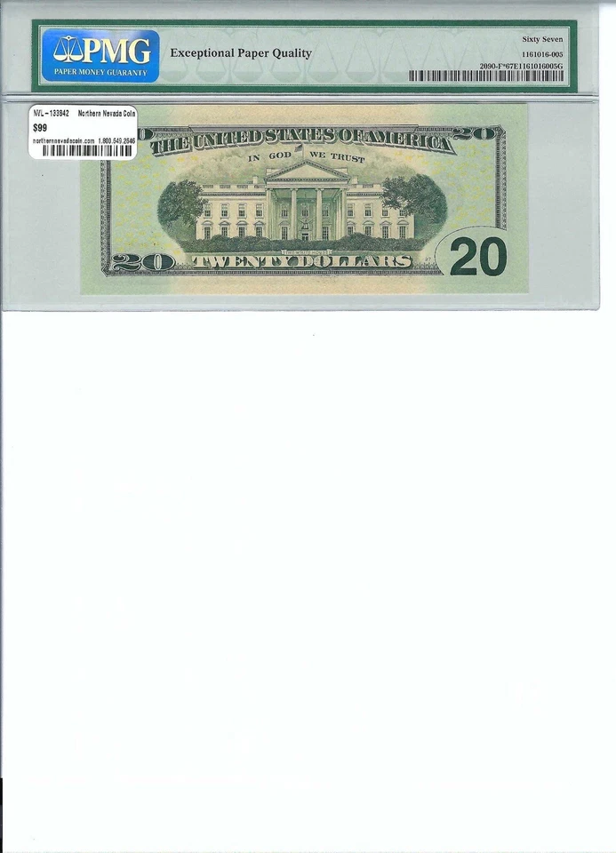 2004 $20 FRN FR2090-F* PMG 67 EPQ, Atlanta * Note S/N F00538522*!!! - Image 2 of 2