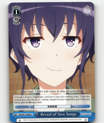 Weiss Schwarz Reveal of New Songs Saekano How to Raise a Boring Girl... flat