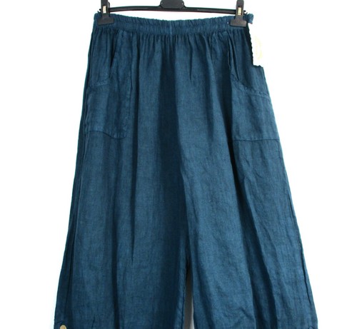 LAGENLOOK100% LINEN CROPPED PANTS IN 9 COLS SIZES :Plus:1(L) Plus 2(XL)Plus3(XXL - Picture 64 of 117