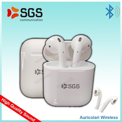 Cuffie Auricolari Bluetooth Wireless SGS AirTouch Controlli Touch IPX 4  Bianco | eBay