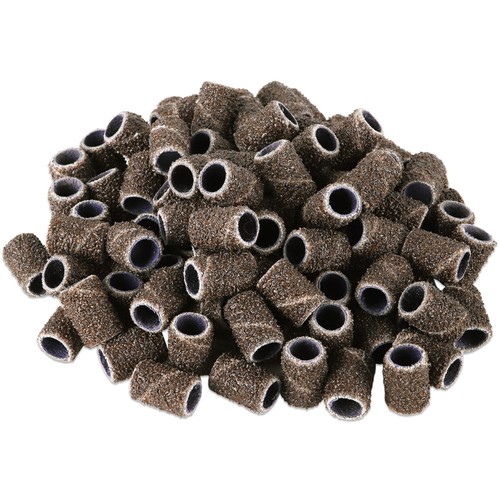 PANA 100 piezas Bandas de lijado de uñas para lima de brocas de uñas (60 Grit, Marrón) - Imagen 4 de 7