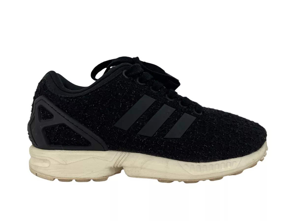 Adidas Womens Zx Flux Torsion Tweed Sparkle Size 6 Black Sneakers