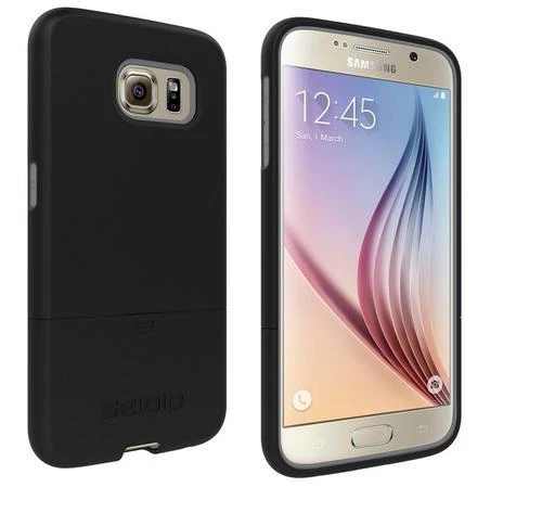 OEM Seidio Surface Combo Case Cover&Holster/Clip For Samsung Galaxy S6 S-6 Black - Imagem 3 de 3
