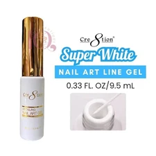 CRE8TION Super White Detailing Nail Art Line Gel Polish 9.5mL/0.33 Fl oz