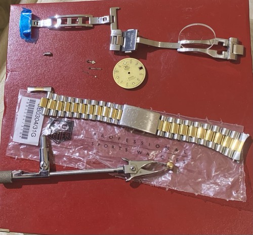TAG HEUER WATCH PARTS Over 11 Parts .I Had My Own Watch Complete Overhauled .