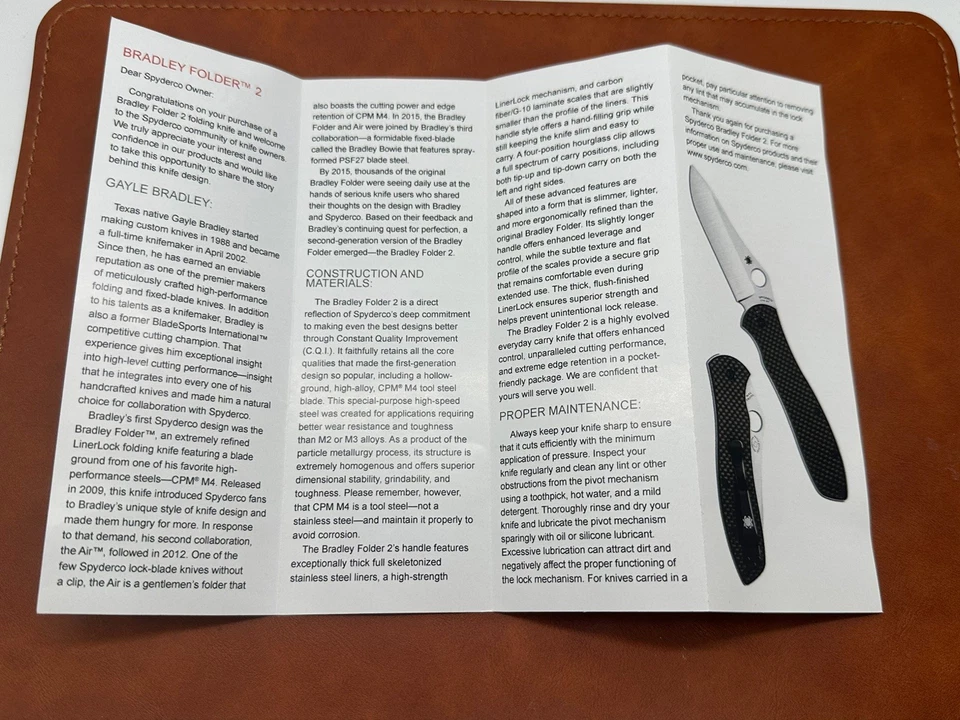 Spyderco C134CFP2-Gayle Bradley 2-Escalas de Fibra de Carbono Flujo de Lava-M4-ENVÍO GRATUITO Foto 4 de 4