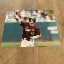 CADEN SORRELL TEXAS A&M AGGIES BASEBALL SIGNED 8X10 PHOTO. MLB PROSPECT. PROOF