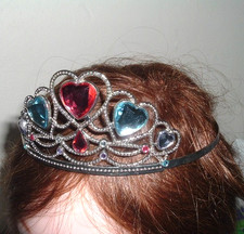 Girls Disney Jeweled Heart Crown Tiara