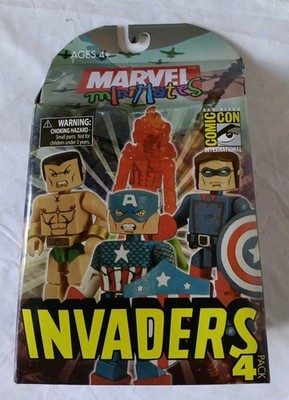 The Invaders Minimates Box Set - SDCC Exclusive - Unopened - Marvel Comics (NEW)