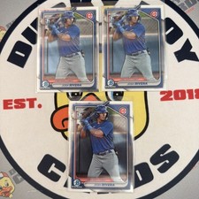 Josh Rivera 2024 Bowman #BCP-115 Chrome 1st - Lot of 3 cards