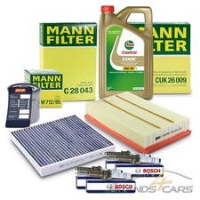 MANN INSPEKTIONSPAKET FÜR AUDI A3 SEAT SKODA OKTAVIA VW GOLF 7 8 TIGUAN 1.5 TSI