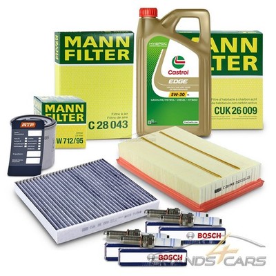 MANN INSPEKTIONSPAKET FÜR AUDI A3 SEAT SKODA OKTAVIA VW GOLF 7 8 TIGUAN 1.5 TSI