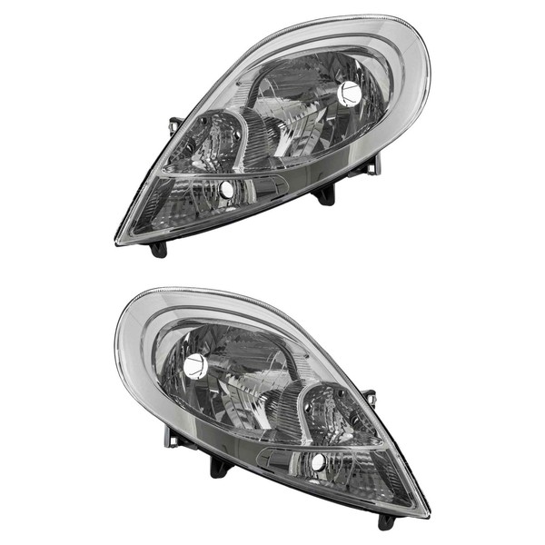 Scheinwerfer Set Links & Rechts Chrom Gelb H4 FüR Nissan Primastar Kasten X83-image