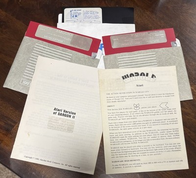 Vintage Atari 400/800 Computer Software Lot (Micro Painter, Wargle, Sargon II)