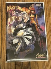 Mary Jane & Black Cat Beyond 1 J. Scott Campbell Cover A Catcycle NM JSC.com '22