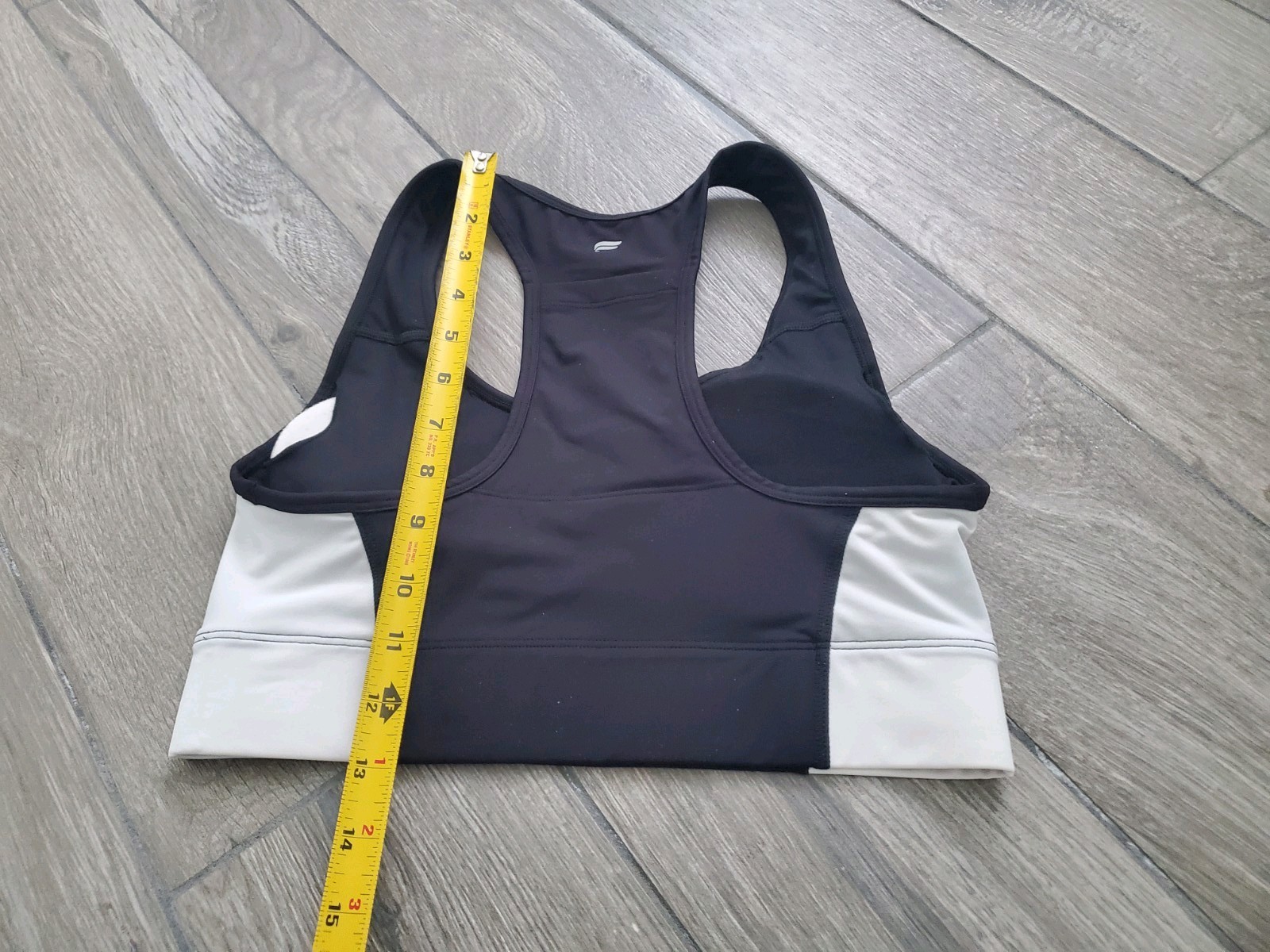 Fabletics black white padded active athletic spor… - image 3