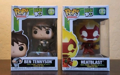 Funko Pop! Television Ben 10 Ben Tennyson #1771  & Heatblast #1772
