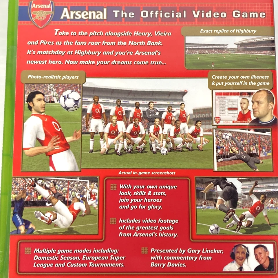 Arsenal Club Football 2003/04 Season Xbox Game PAL Brand New & Factory Sealed - Image 4 of 4