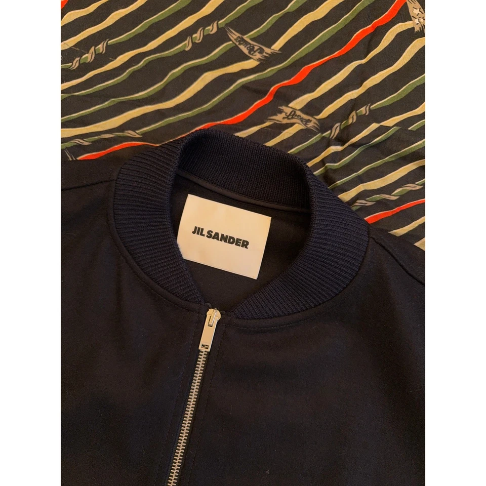 JIL SANDER FW23 WOOL MELTON Zip Sweatshirt/Jacket - 50 - Image 3 of 4