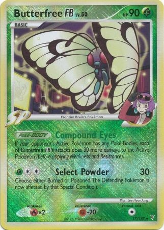Butterfree FB - 17/147 - Pokemon Supreme Victors Holo Card League Promo LP