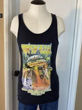 Coachella 2014 Tank Top Womens Medium M Black 2014 Festival Concert Full Line Up
