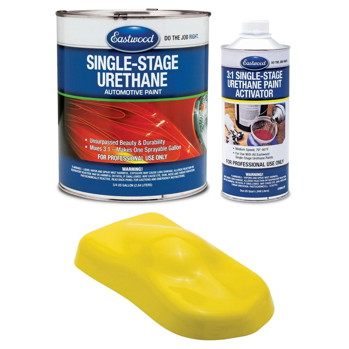 Eastwood 3:1 Yellow Sapphire Single Stage Automotive Spray Paint 1