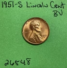 1951-S Lincoln Wheat Cent / Penny 1c BU US Coin See Pictures