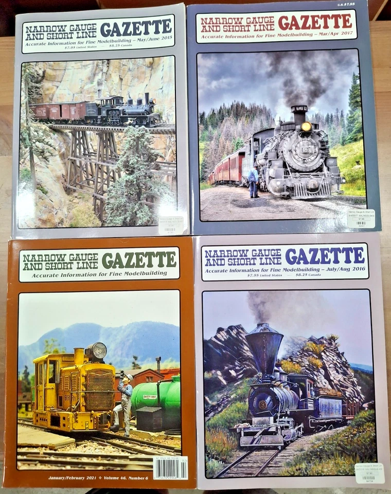 Lote de (12) revistas de ferrocarril gaceta de calibre estrecho y línea corta 2015-2024 Foto 4 de 4