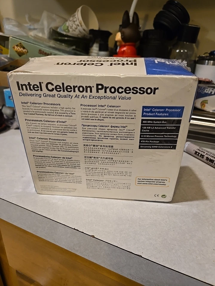 Intel Celeron Processor 2.40ghz 400-MHz System Bus 128KB L2 Cache New in Box - Image 4 of 4