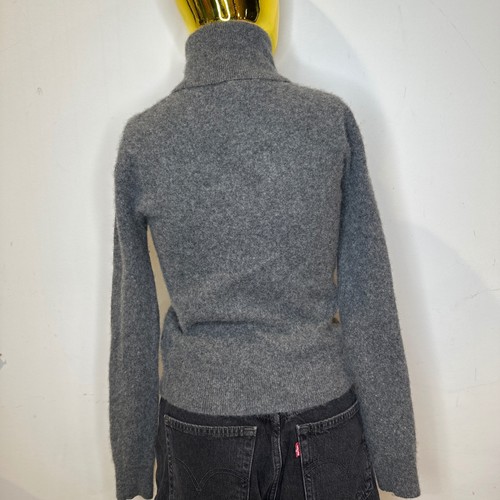 Minimalism Polo Ralph Lauren Washable Cashmere Turtleneck Sweater Grey Medium