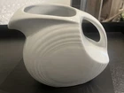 Fiestaware - Large White Disc Pitcher - 67oz - Fiesta HLC Disk Pitcher
