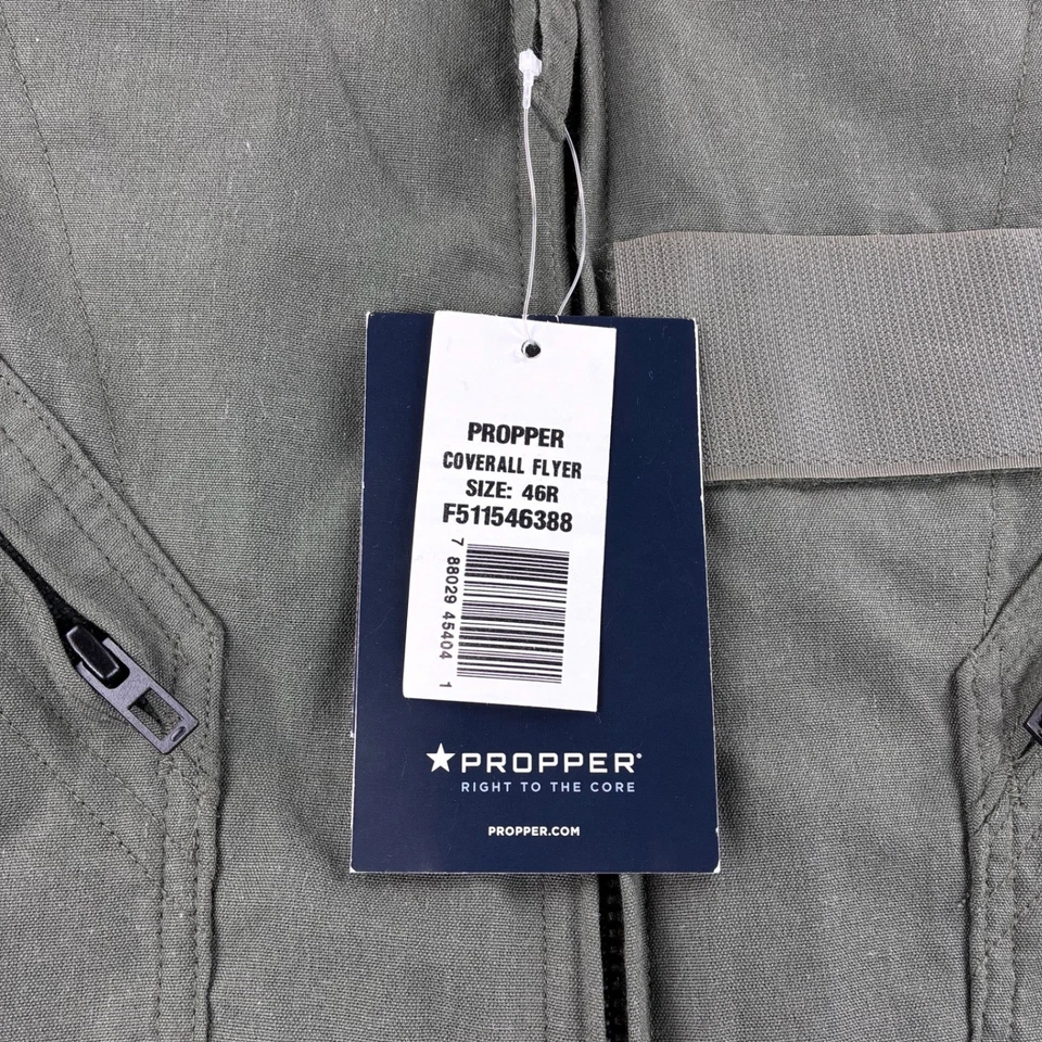NWT Propper Flyer Coveralls Mens 46R Olive Green Flight Suit Military Green - Image 3 of 4