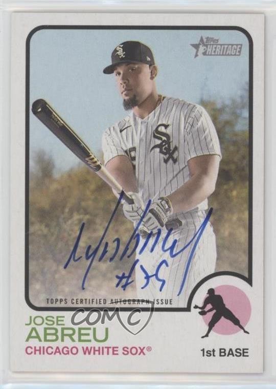 2022 Topps Heritage Real One Auto Jose Abreu #ROA-JA Auto 0d1z