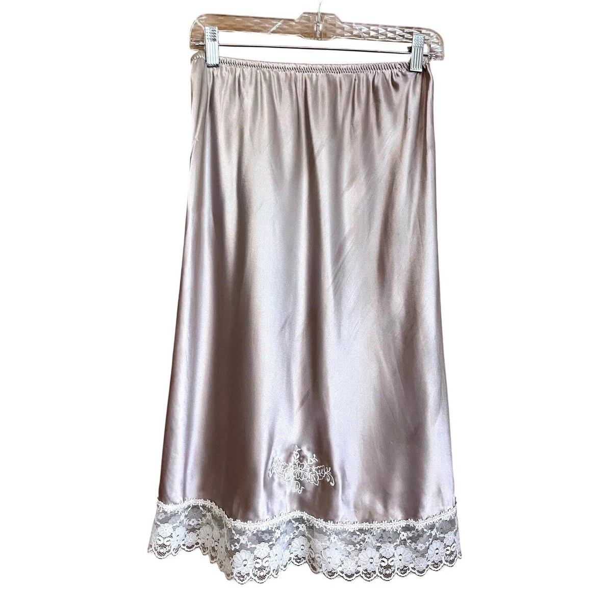 Gonna lunga in raso plissé, bianco | Intrend