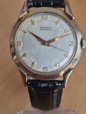 SEHR SCHÖNE,SELTENE ART DECO VINTAGE GRUEN PRECISION AUTOMATIC HERRENARMBANDUHR