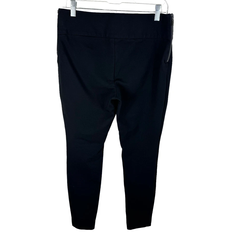 Leggings elegantes Bar III preta elástica cintura elástica skinny ajuste no tornozelo tamanho M - Imagem 2 de 4