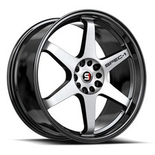 17x8 Spec-1 SPT-33 Gloss Black & Machined Wheels 4x100/4x4.5 (38mm) Set of 4