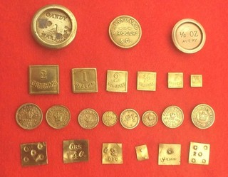 ANTIQUE / VINTAGE JOB LOT SCALE APOTHECARIES WEIGHTS COLLECTORS WEIGHTS 1847