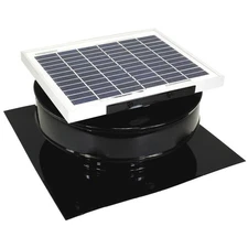 365 cfm brown powder coated 5-watt solar powered roof mounted exhaust attic fan
