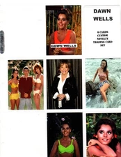 DAWN WELLS     CUSTOM  NOVELTY TRADING CARD 6 CARDS   SET