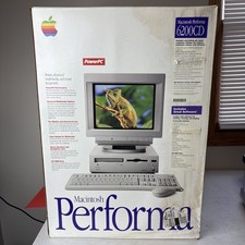 1995 Apple Macintosh Performa 6200CD PowerPC In Box WORKS